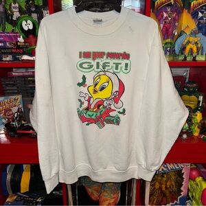 Vintage 90’s Looney Tunes x Tweety holiday Crewneck/sweater